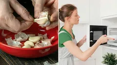 Knoflook snel pellen: een simpele magnetrontruc in 10 seconden